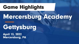 Mercersburg Academy vs Gettysburg Game Highlights - April 13, 2022