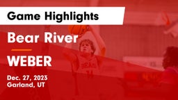 Bear River  vs WEBER  Game Highlights - Dec. 27, 2023