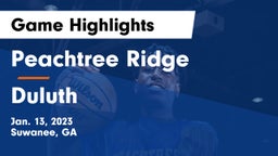 Peachtree Ridge  vs Duluth  Game Highlights - Jan. 13, 2023