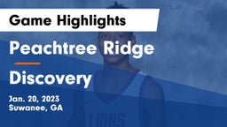 Peachtree Ridge  vs Discovery  Game Highlights - Jan. 20, 2023