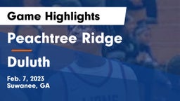 Peachtree Ridge  vs Duluth  Game Highlights - Feb. 7, 2023