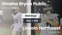 Matchup: Bryan vs. Lincoln Northeast  2018