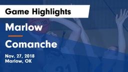 Marlow  vs Comanche Game Highlights - Nov. 27, 2018