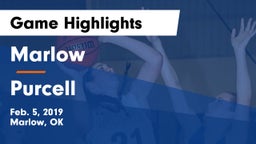 Marlow  vs Purcell  Game Highlights - Feb. 5, 2019