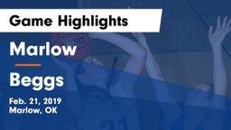 Marlow  vs Beggs  Game Highlights - Feb. 21, 2019