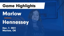 Marlow  vs Hennessey  Game Highlights - Dec. 7, 2021