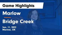 Marlow  vs Bridge Creek  Game Highlights - Jan. 11, 2022