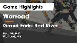 Warroad  vs Grand Forks Red River  Game Highlights - Dec. 28, 2023