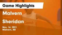 Malvern  vs Sheridan  Game Highlights - Nov. 16, 2021