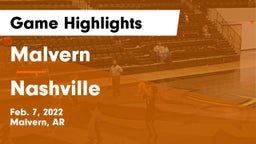 Malvern  vs Nashville  Game Highlights - Feb. 7, 2022