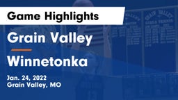 Grain Valley  vs Winnetonka  Game Highlights - Jan. 24, 2022