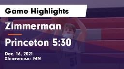 Zimmerman  vs Princeton 5:30 Game Highlights - Dec. 16, 2021