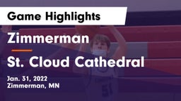 Zimmerman  vs St. Cloud Cathedral Game Highlights - Jan. 31, 2022