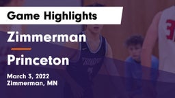 Zimmerman  vs Princeton  Game Highlights - March 3, 2022