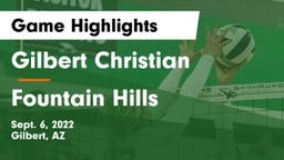 Gilbert Christian  vs Fountain Hills  Game Highlights - Sept. 6, 2022