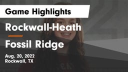 Rockwall-Heath  vs Fossil Ridge  Game Highlights - Aug. 20, 2022