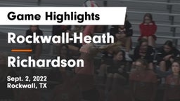 Rockwall-Heath  vs Richardson  Game Highlights - Sept. 2, 2022