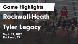 Rockwall-Heath  vs Tyler Legacy  Game Highlights - Sept. 13, 2022