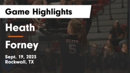 Heath  vs Forney  Game Highlights - Sept. 19, 2023