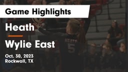 Heath  vs Wylie East  Game Highlights - Oct. 30, 2023