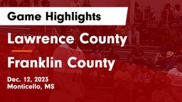 Lawrence County  vs Franklin County  Game Highlights - Dec. 12, 2023