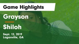 Grayson  vs Shiloh Game Highlights - Sept. 12, 2019