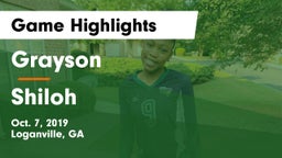 Grayson  vs Shiloh Game Highlights - Oct. 7, 2019