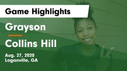 Grayson  vs Collins Hill  Game Highlights - Aug. 27, 2020