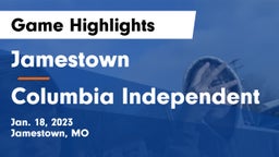 Jamestown  vs Columbia Independent Game Highlights - Jan. 18, 2023