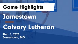 Jamestown  vs Calvary Lutheran Game Highlights - Dec. 1, 2023