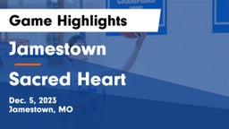 Jamestown  vs Sacred Heart  Game Highlights - Dec. 5, 2023