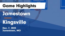 Jamestown  vs Kingsville  Game Highlights - Dec. 7, 2023
