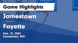 Jamestown  vs Fayette  Game Highlights - Feb. 15, 2024