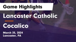 Lancaster Catholic  vs Cocalico  Game Highlights - March 25, 2024