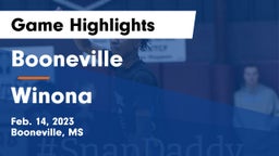 Booneville  vs Winona  Game Highlights - Feb. 14, 2023