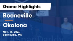 Booneville  vs Okolona Game Highlights - Nov. 13, 2023
