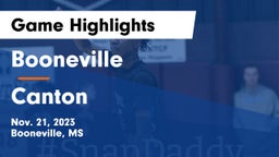 Booneville  vs Canton  Game Highlights - Nov. 21, 2023