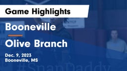 Booneville  vs Olive Branch  Game Highlights - Dec. 9, 2023