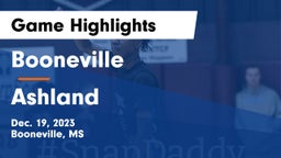 Booneville  vs Ashland  Game Highlights - Dec. 19, 2023