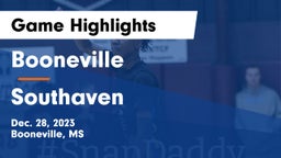 Booneville  vs Southaven  Game Highlights - Dec. 28, 2023