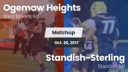 Matchup: Ogemaw Heights High vs. Standish-Sterling  2017