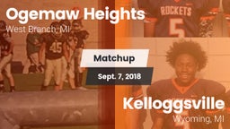 Matchup: Ogemaw Heights High vs. Kelloggsville  2018