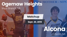 Matchup: Ogemaw Heights High vs. Alcona  2019