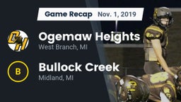 Recap: Ogemaw Heights  vs. Bullock Creek  2019