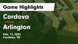 Cordova  vs Arlington Game Highlights - Feb. 11, 2022