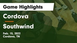 Cordova  vs Southwind  Game Highlights - Feb. 15, 2022