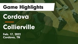 Cordova  vs Collierville  Game Highlights - Feb. 17, 2022