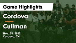Cordova  vs Cullman  Game Highlights - Nov. 25, 2023