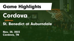 Cordova  vs St. Benedict at Auburndale  Game Highlights - Nov. 28, 2023