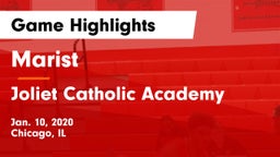 Marist  vs Joliet Catholic Academy  Game Highlights - Jan. 10, 2020